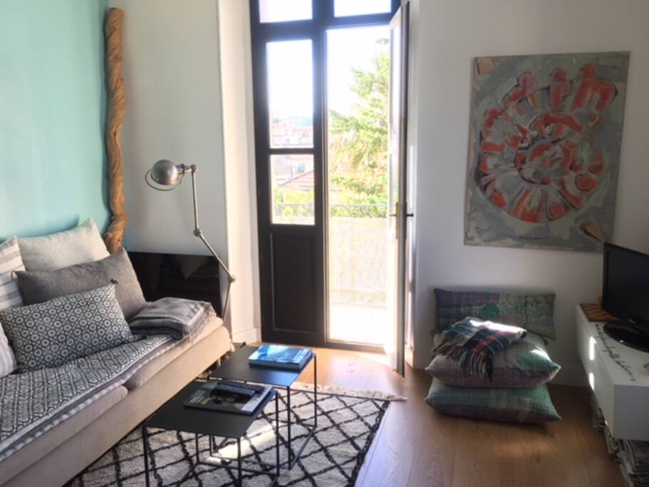 coin salon sur balcon sud-ouest