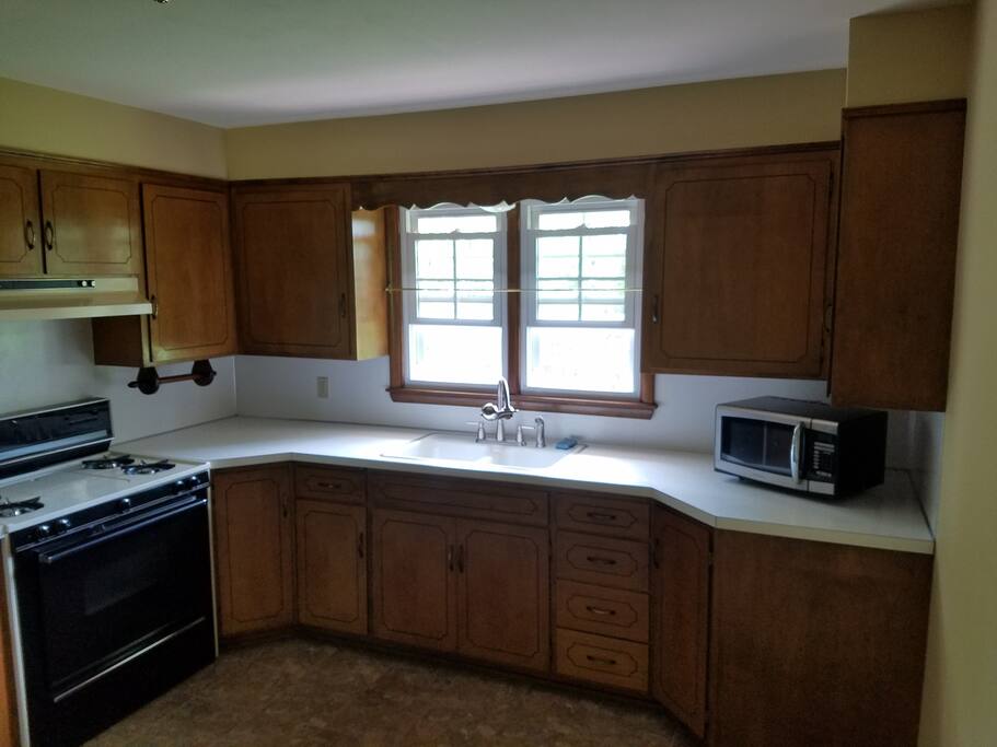 Shared kitchen with me and my roommate.
