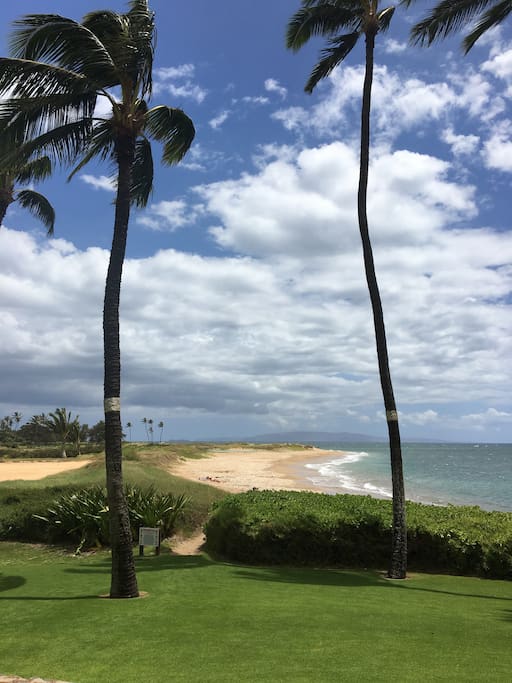 One of Two Beaches Just Steps Away