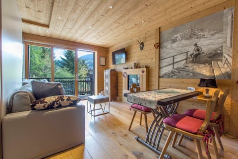 Top performing Airbnb: Contemporary chalet-style apartment in the heart of the village in Megève