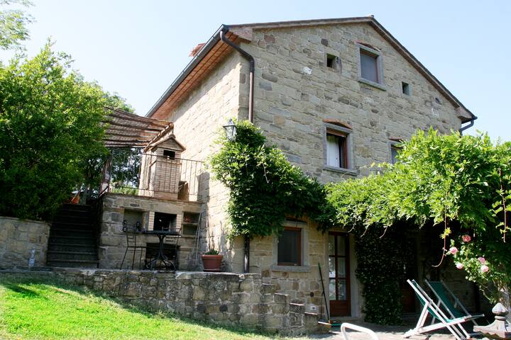 Monterosi Restored Tuscan Villa Cottages For Rent In Arezzo