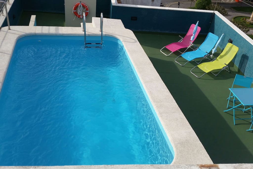 Top View of the Pool and Outside Area