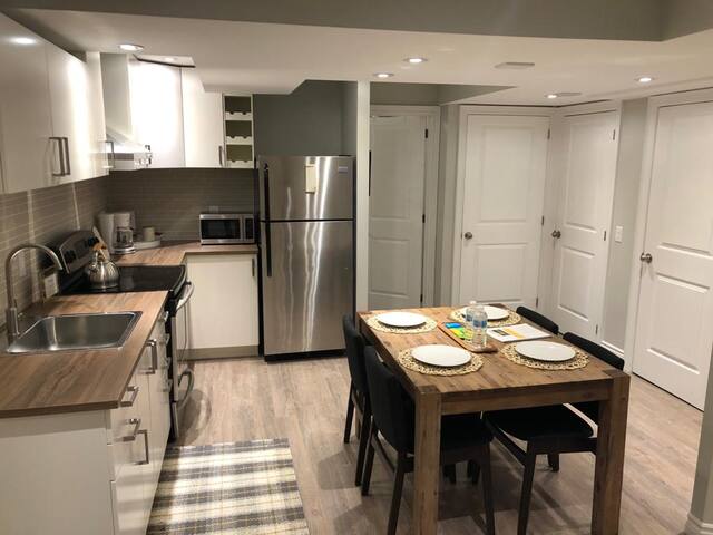 Cozy and modern basement apartment