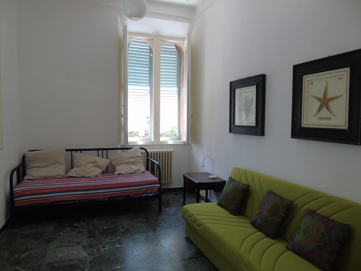 Sala de estar con sofá cama. Sala de estar con sofá cama