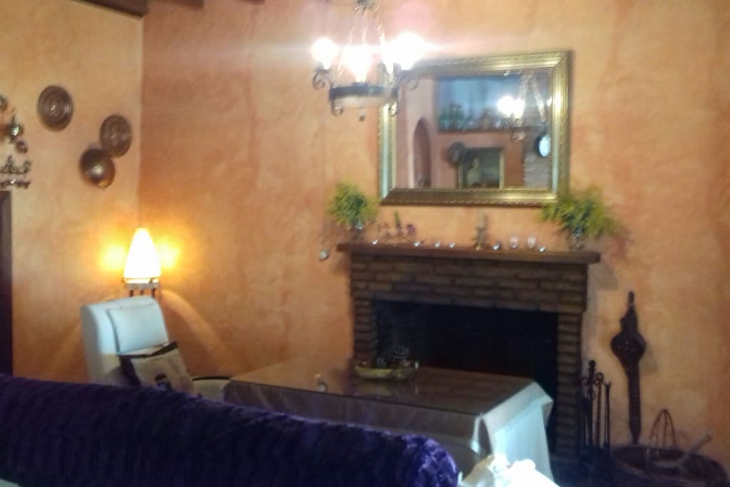 Salón chimenea