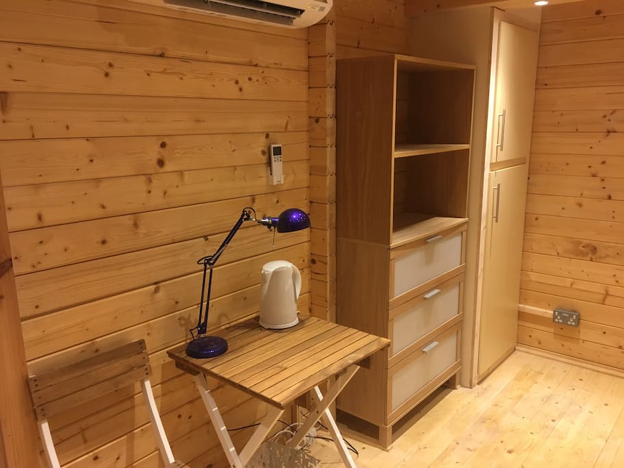 Desk and drawers