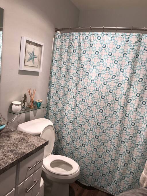 Maid comes three times a week to insure the 2-1/2 shared bathrooms stay clean.