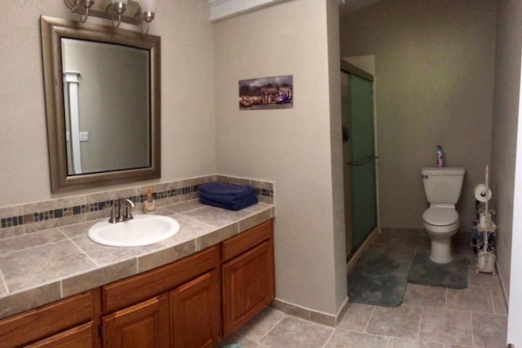 Master Bathroom with shower.