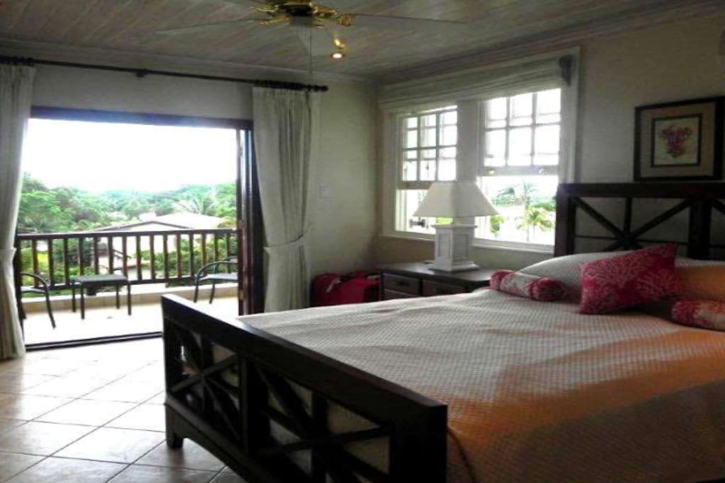 Master bedroom with large balcony