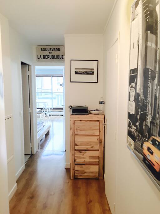 The entrance of the studio