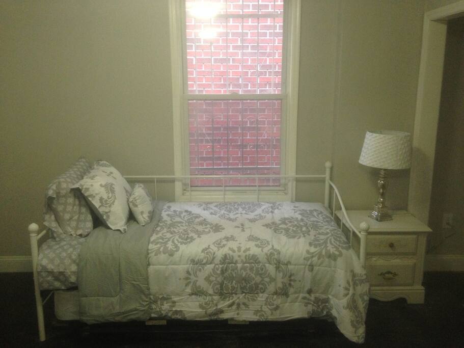 This is another view of bed #2, you can see bed #3 below it. To the right is the large closet.
