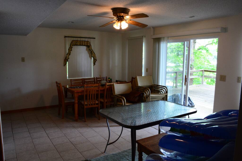 Dinning area inside, ground floor