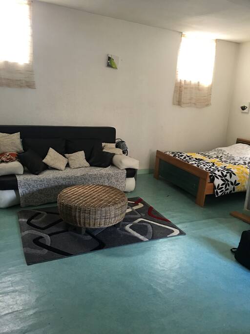 La chambre avec lit double et Canapé lit