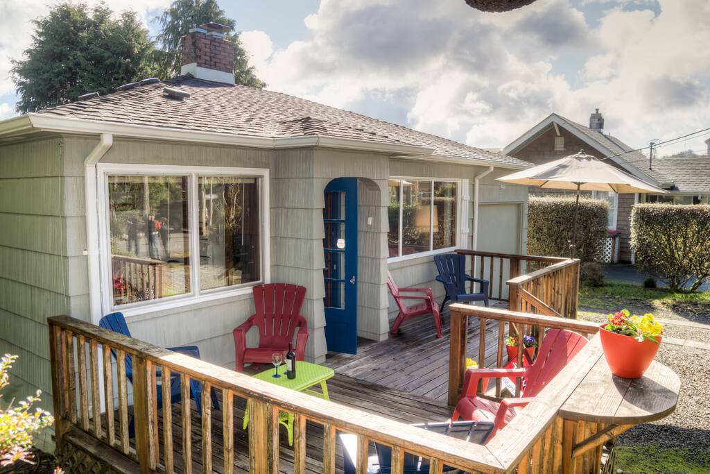 Listen to the Ocean while relaxing on the front deck