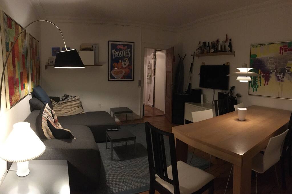 The livingroom and hall