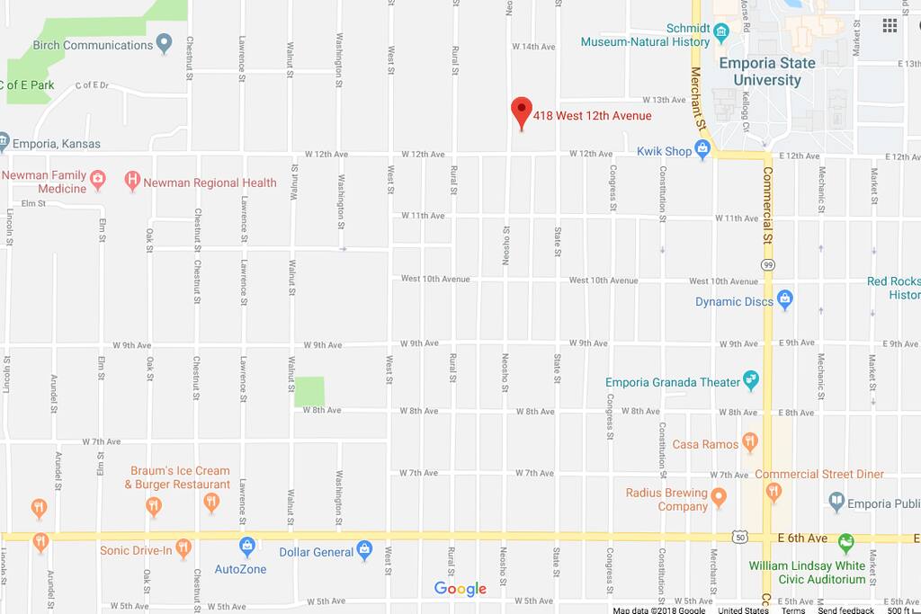 Map of around house