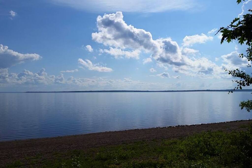 Southwest view from the beach