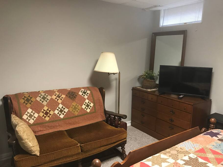 A loveseat to sit on.
