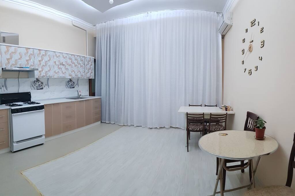 Kitchen. Big and light. With all necessaries.