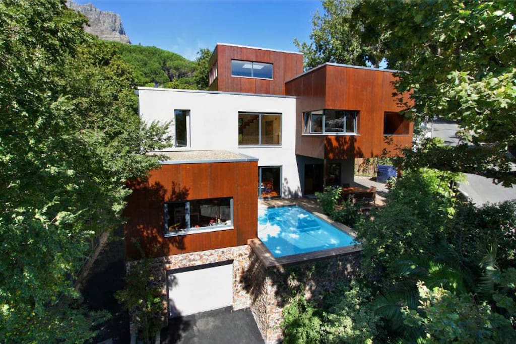 The House - the Studio is located at the back of the house facing the back garden.