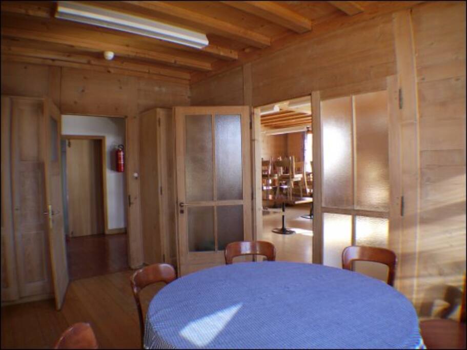 Common and dining room - rustic interior