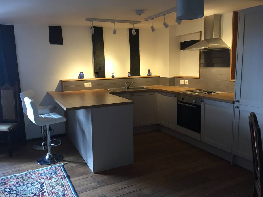 Apartment 1 kitchen area.