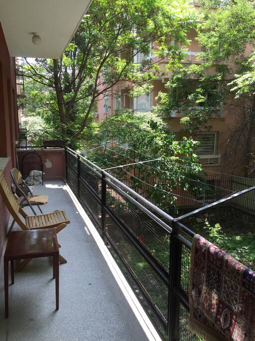 Balcony with sunshine
