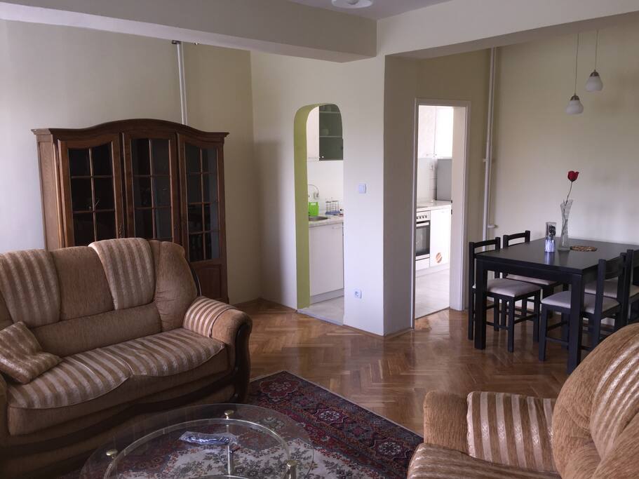Living room with dinning space