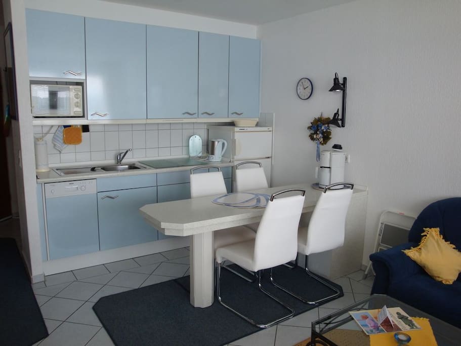 vollausgestattete Küche des Appartments