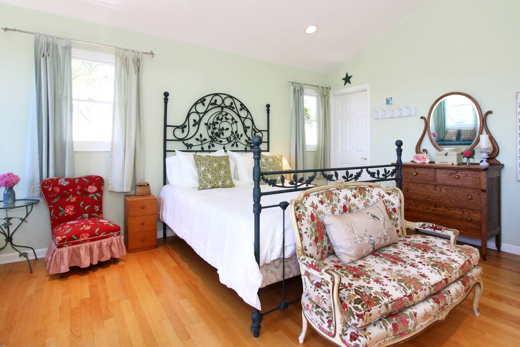 Enjoy your spacious 2nd floor room in your private corner of the house.