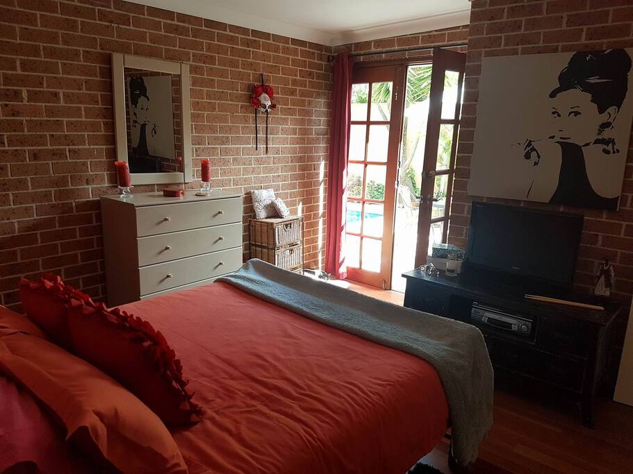 with access to the back pool area