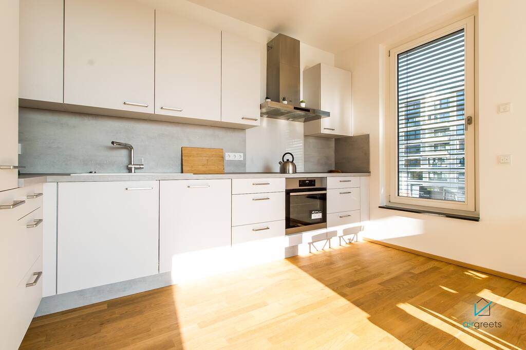 A modernly equipped kitchen right at your service.
