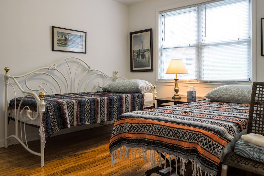 two separate single beds