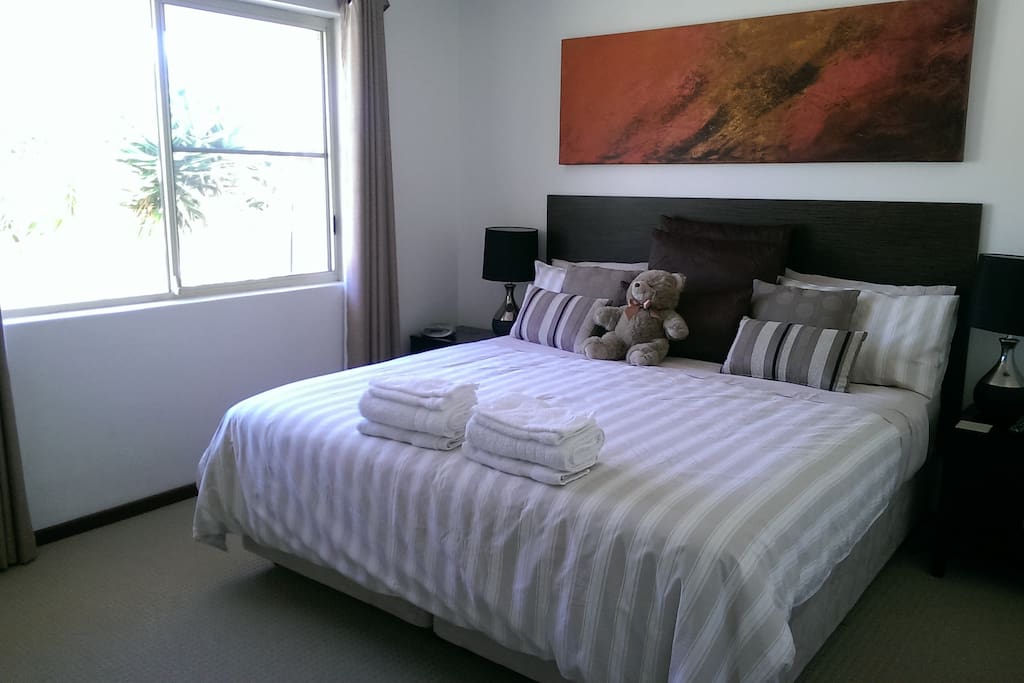 Master bedroom - king sized bed