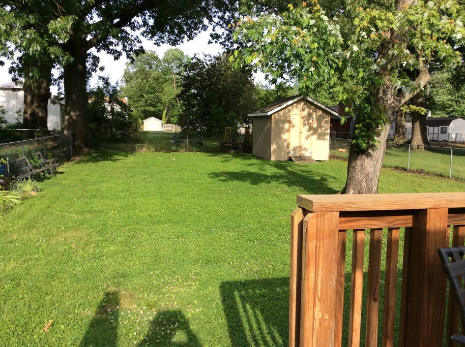 Big back yard