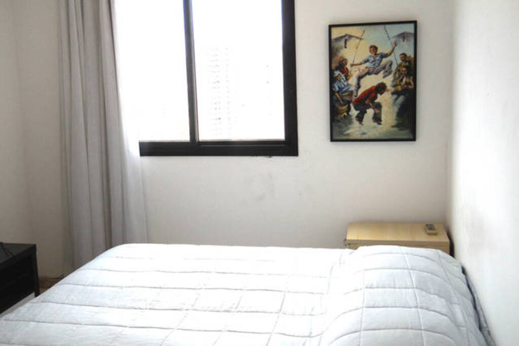 Two single beds can be configured as one king size bed
