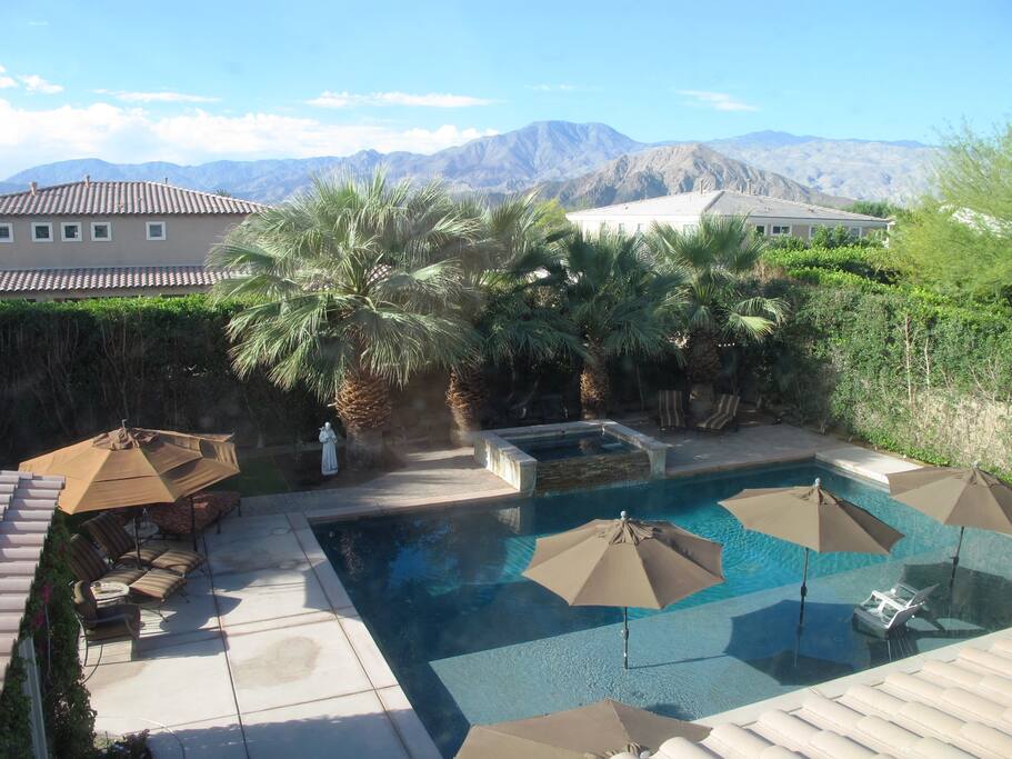 spacious backyard