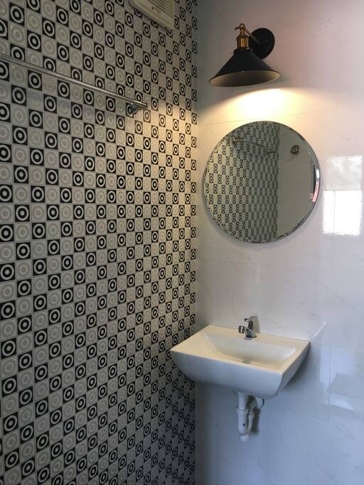 Private stylish bathroom.