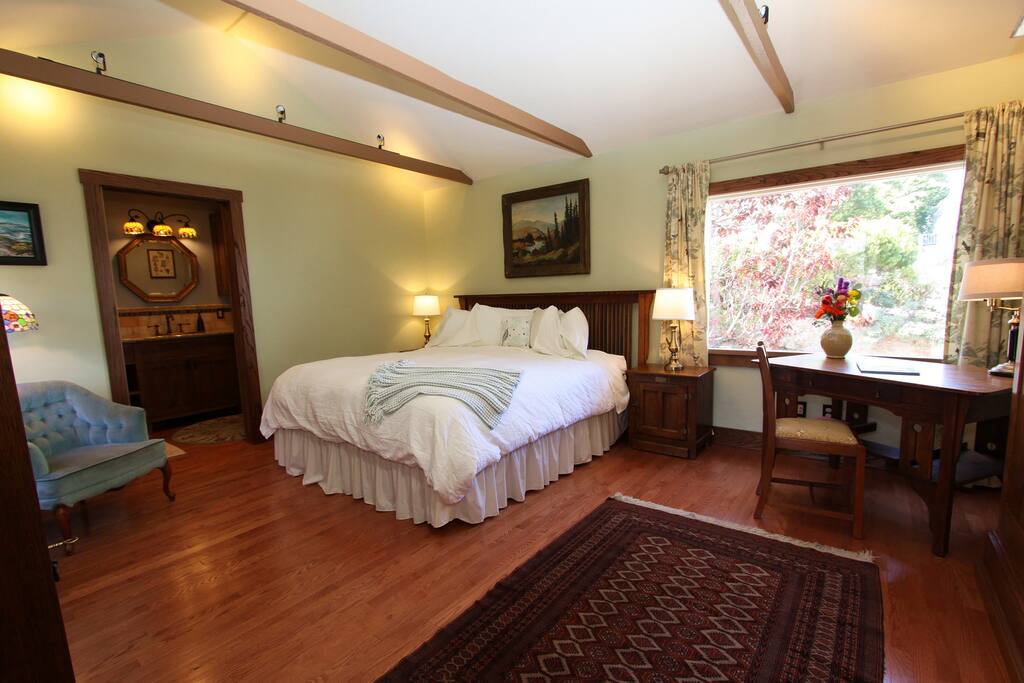 King Bedroom with view of the bay