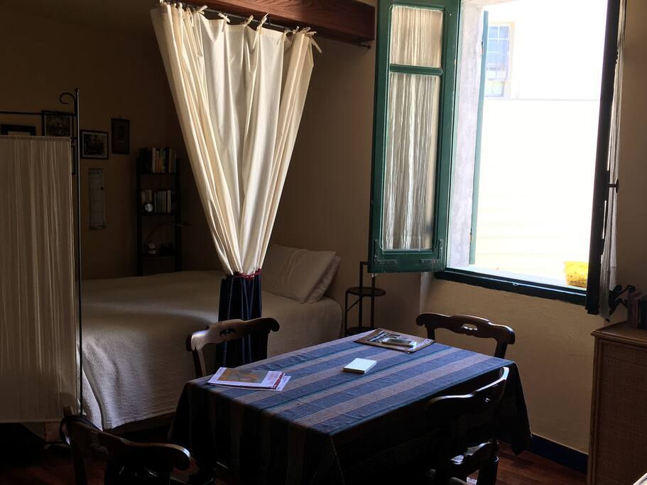 The bed corner