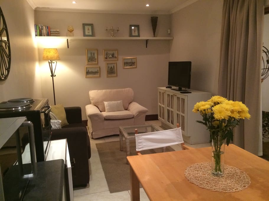 Comfortable lounge area with DSTV and wi-fi