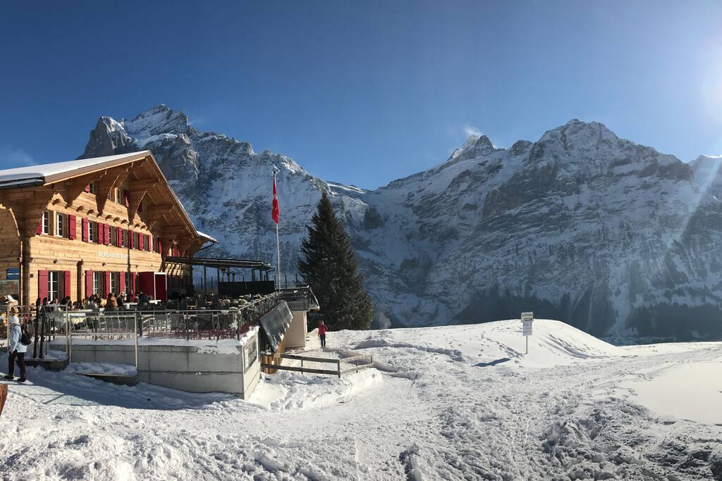 Winter mit Skipiste