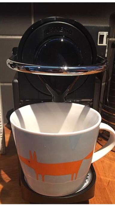 All mod cons !!!! Especially the nespresso !!! Tesco 5 minutes walk away