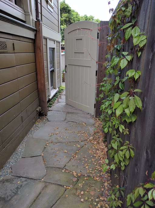 Side garden entrance