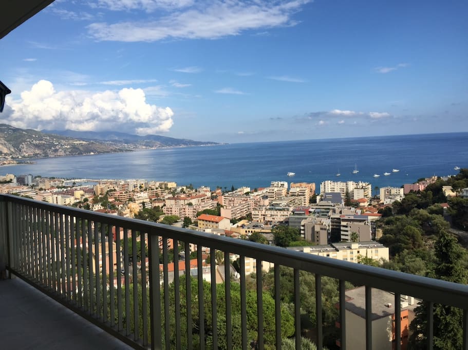 View of Italy from living room Balcony
