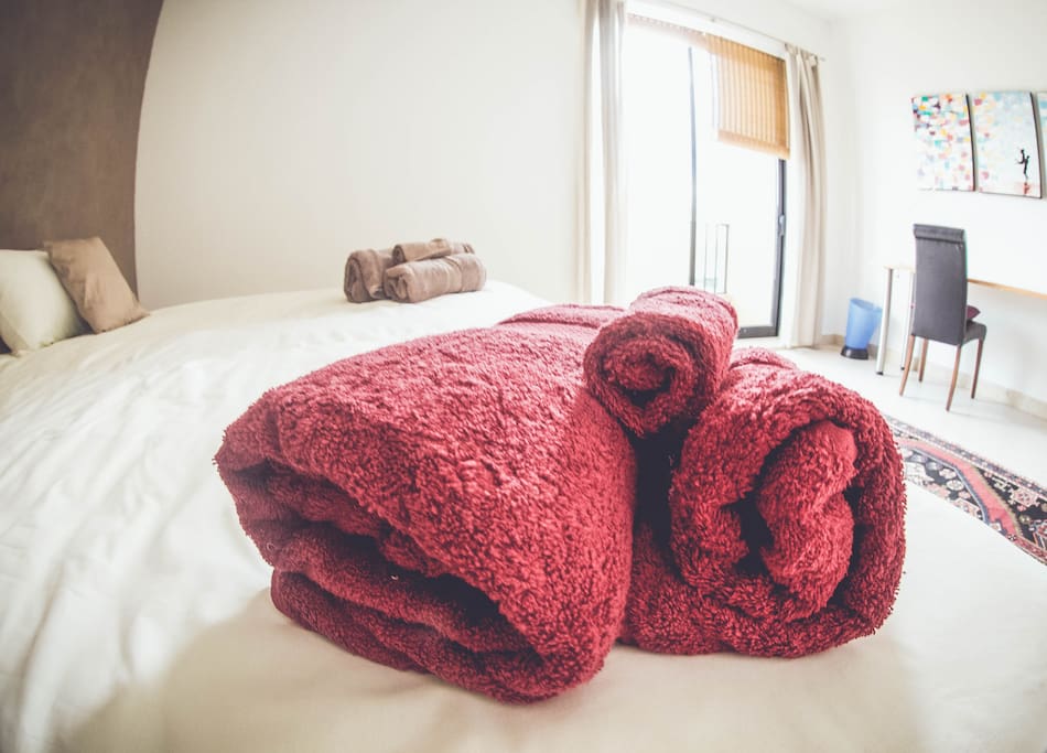 Fresh linen and towels . . .