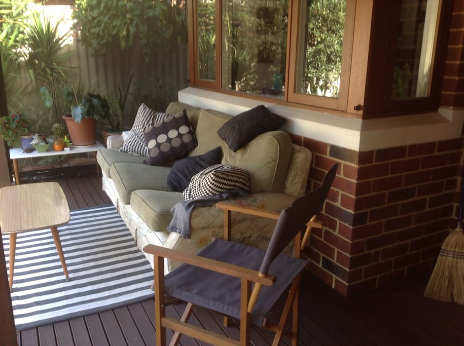 Deck is a great place to chill.