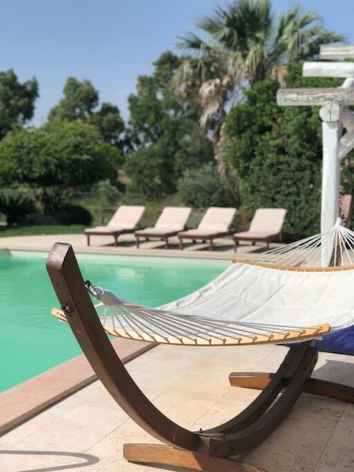 swimming pool with relax area