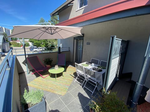 2 Rooms terrace near Annecy Town
