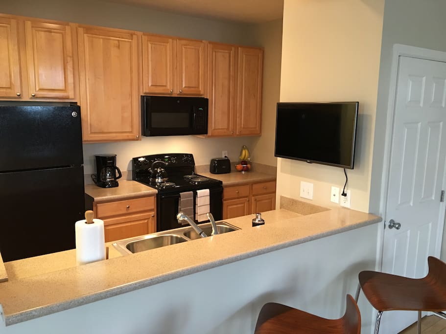 Spacious kitchen.